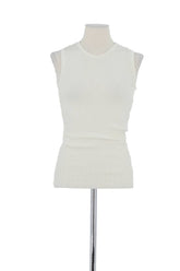 Top sans manche Barbara Bui Blanc en Viscose, taille S - Seconde Main