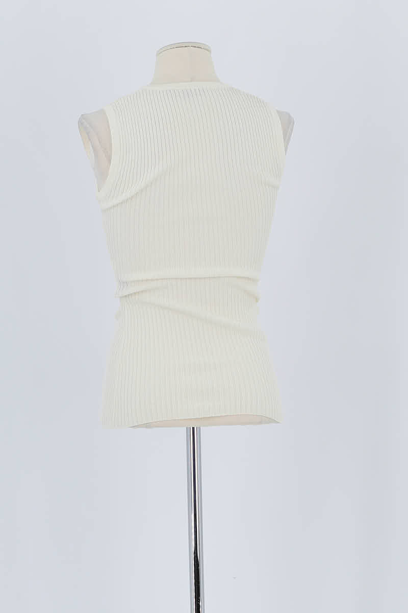 Top sans manche Barbara Bui Blanc en Viscose