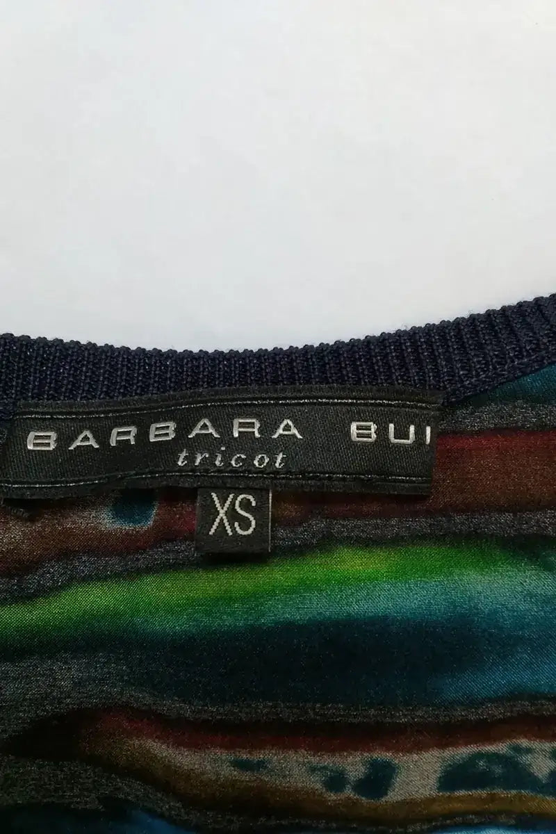 Top sans manche Barbara Bui Bleu en Soie