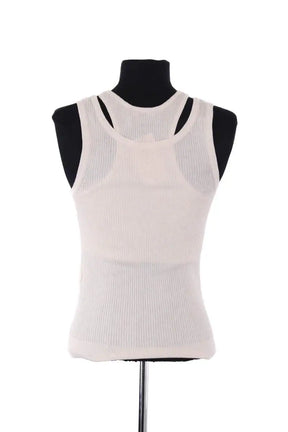 Top sans manche Barbara Bui Ecru en Viscose