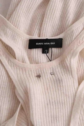 Top sans manche Barbara Bui Ecru en Viscose