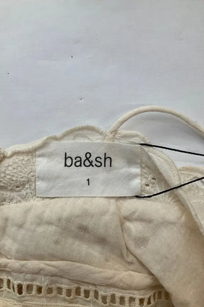 Top sans manche Ba&Sh Beige en Coton