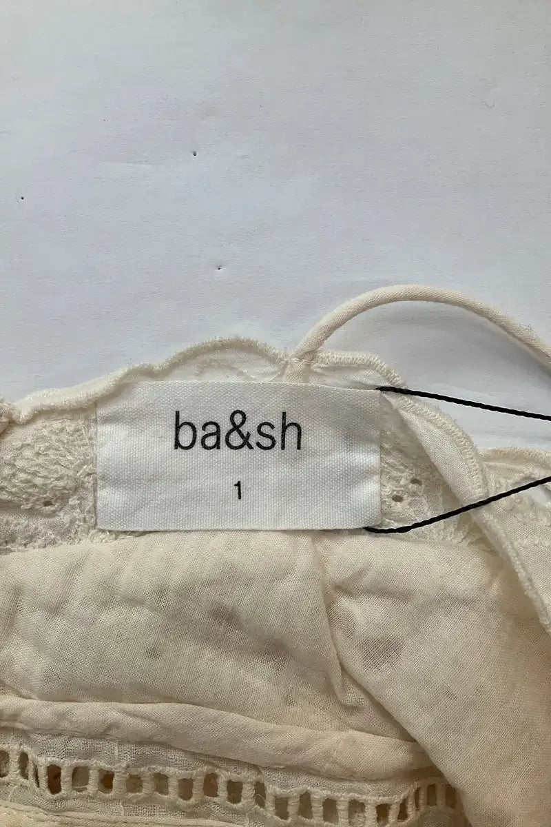 Top sans manche Ba&Sh Beige en Coton