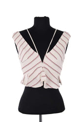 Top sans manche Ba&Sh Beige en Coton, taille S - Seconde Main