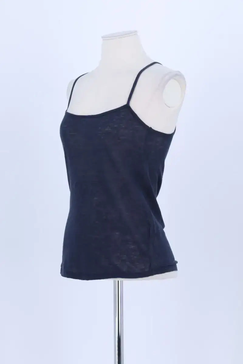 Top sans manche Ba&Sh Bleu en Lin