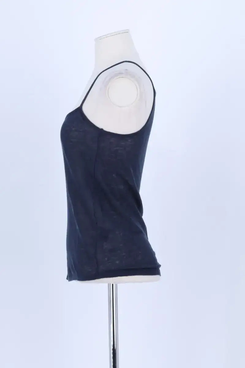 Top sans manche Ba&Sh Bleu en Lin