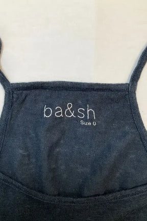 Top sans manche Ba&Sh Bleu en Lin