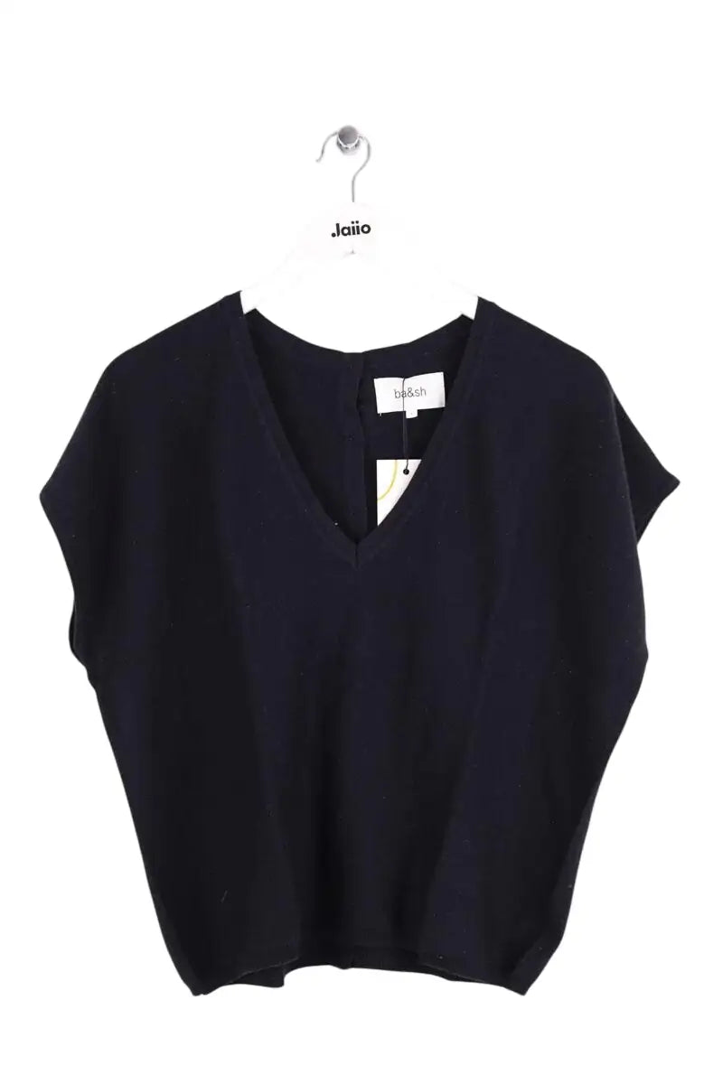Top sans manche Ba&Sh Noir en Coton, taille XS - Seconde Main