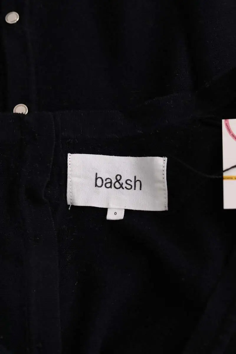 Top sans manche Ba&Sh Noir en Coton