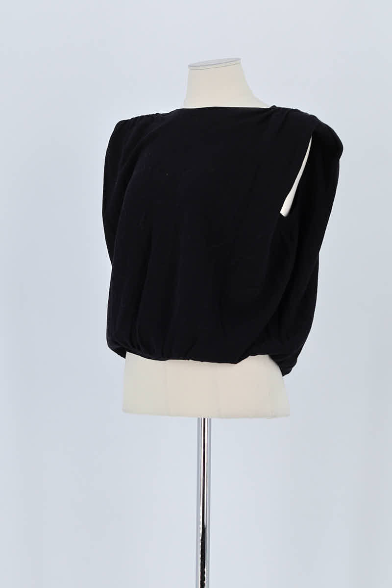 Top sans manche Bash Noir en Polyamide