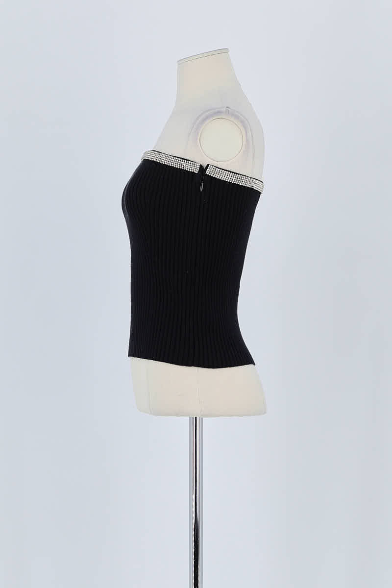 Top sans manche Bash Noir en Viscose