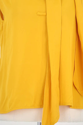 Top sans manche Bellerose Jaune en Soie