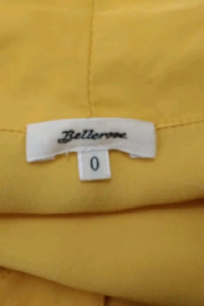 Top sans manche Bellerose Jaune en Soie