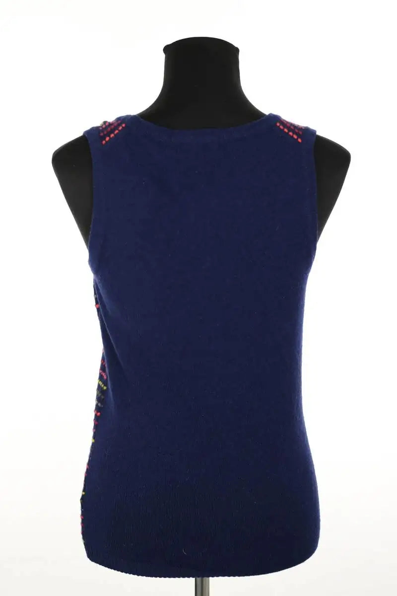 Top sans manche Boden Marine en Coton
