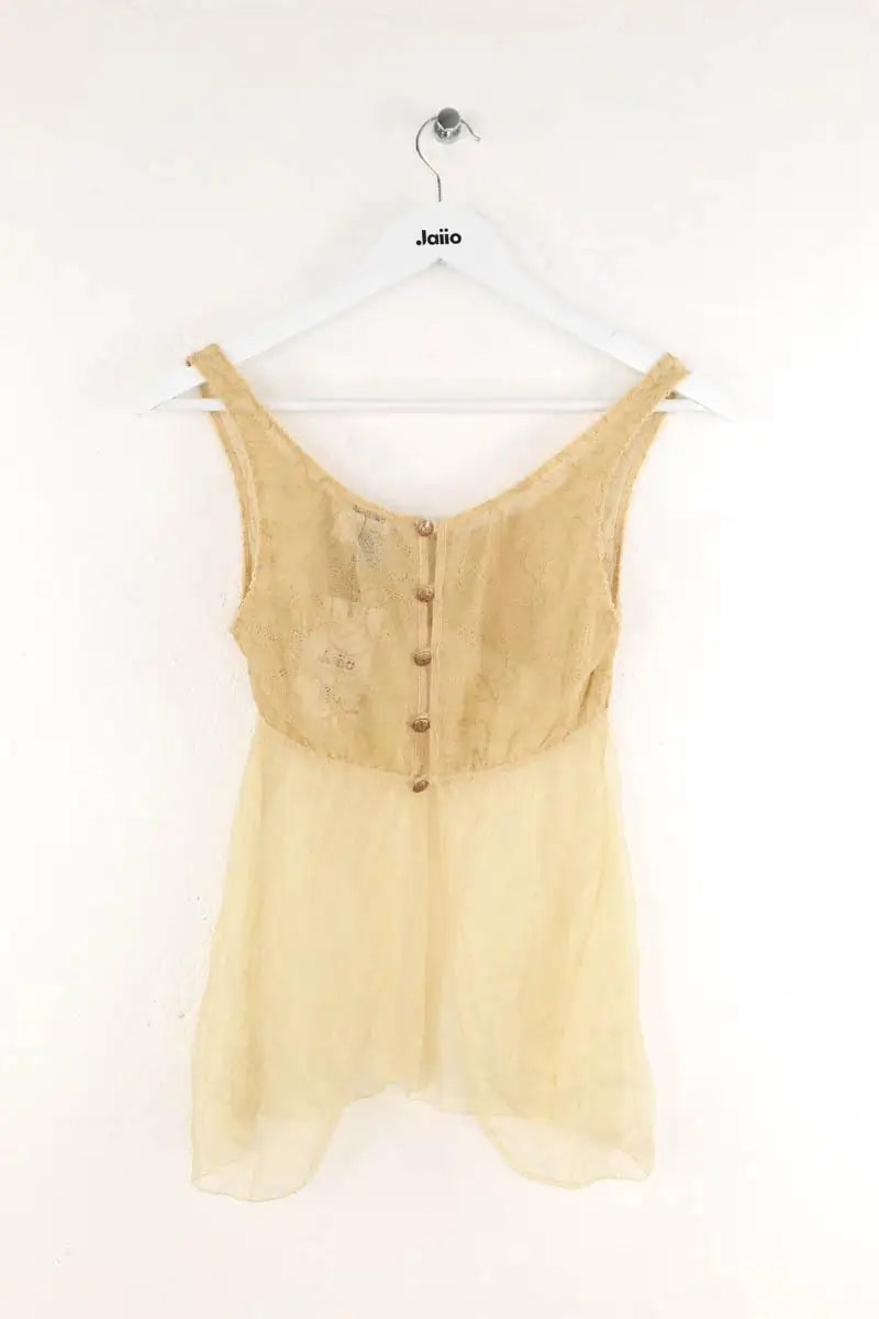Top sans manche Chanel Doré en Synthétique
