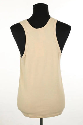 Top sans manche Chloé Beige en Coton