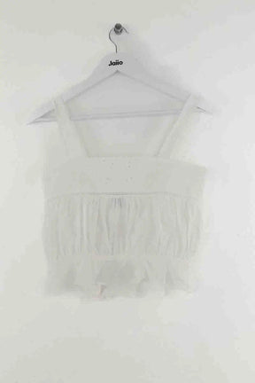 Top sans manche Claudie Pierlot Blanc en Coton