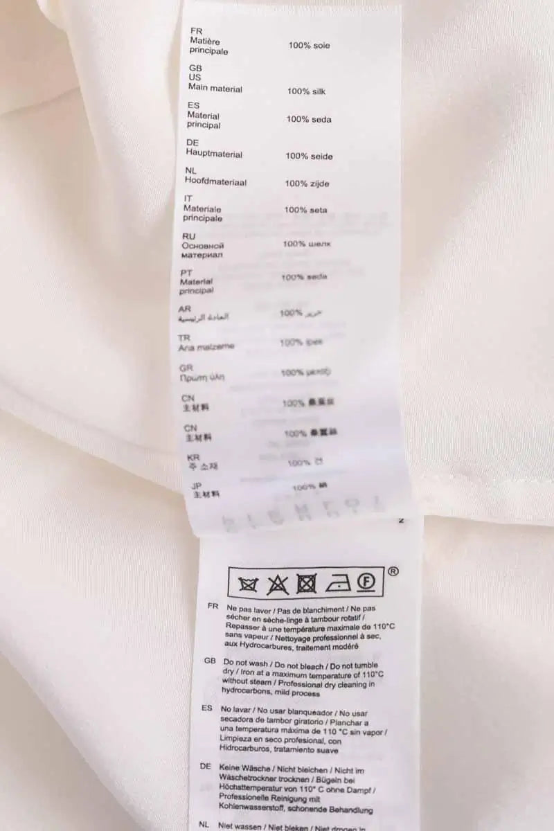 Top sans manche Claudie Pierlot Blanc en Soie
