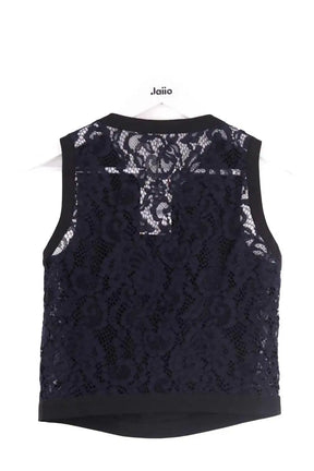 Top sans manche Claudie Pierlot Marine en Coton