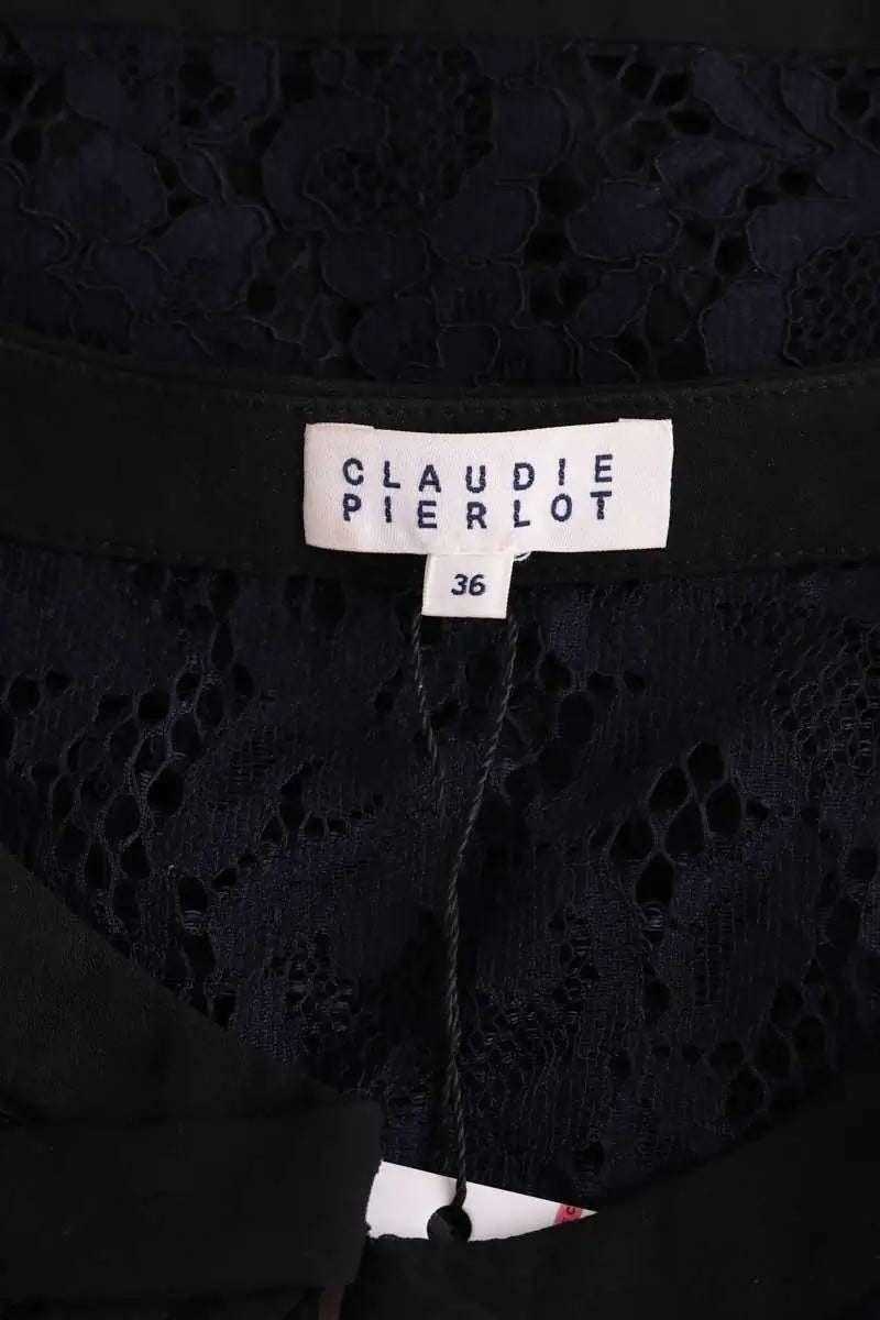 Top sans manche Claudie Pierlot Marine en Coton