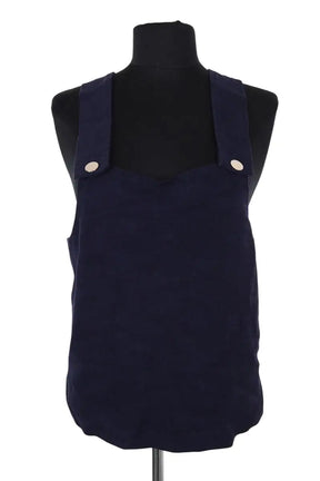 Top sans manche Claudie Pierlot Marine en Viscose, taille L - Seconde Main