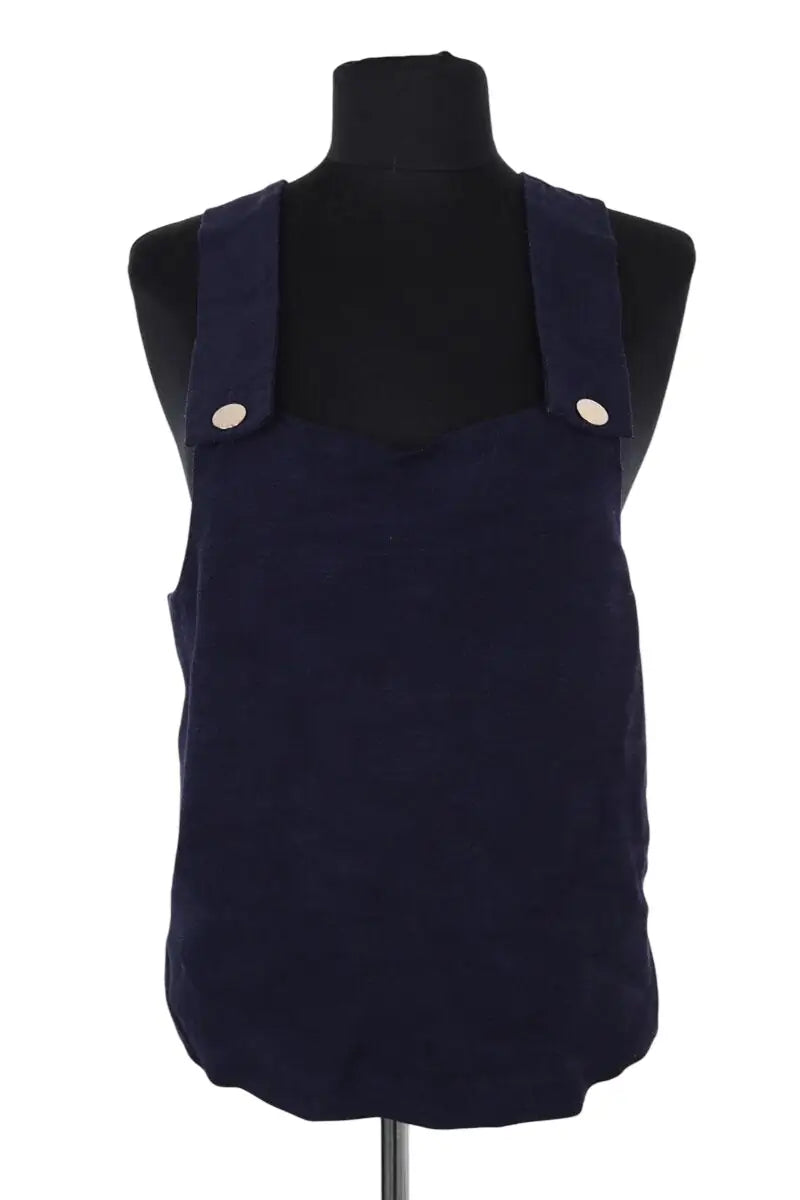 Top sans manche Claudie Pierlot Marine en Viscose, taille L - Seconde Main