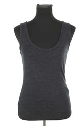 Top sans manche Claudie Pierlot Noir en Laine, taille S - Seconde Main