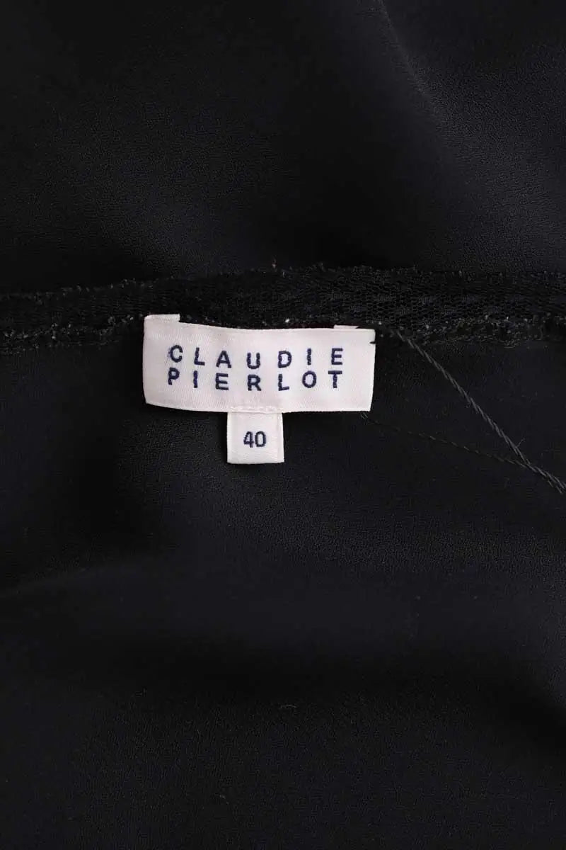 Top sans manche Claudie Pierlot Noir en Synthétique