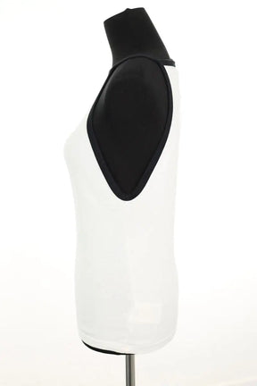 Top sans manche Courrèges Blanc en Coton