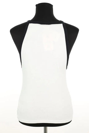 Top sans manche Courrèges Blanc en Coton