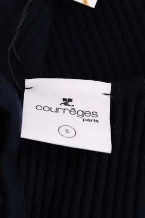 Top sans manche Courrèges Marine en Coton