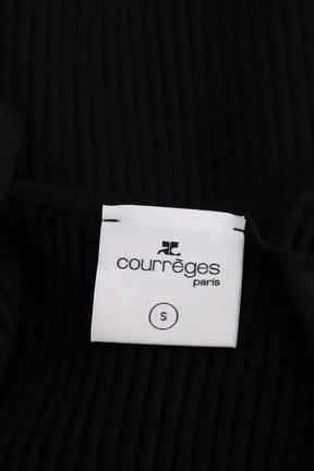 Top sans manche Courrèges Noir en Viscose