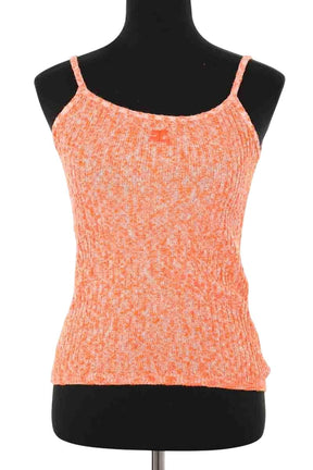 Top sans manche Courrèges Orange en Coton, taille S - Seconde Main