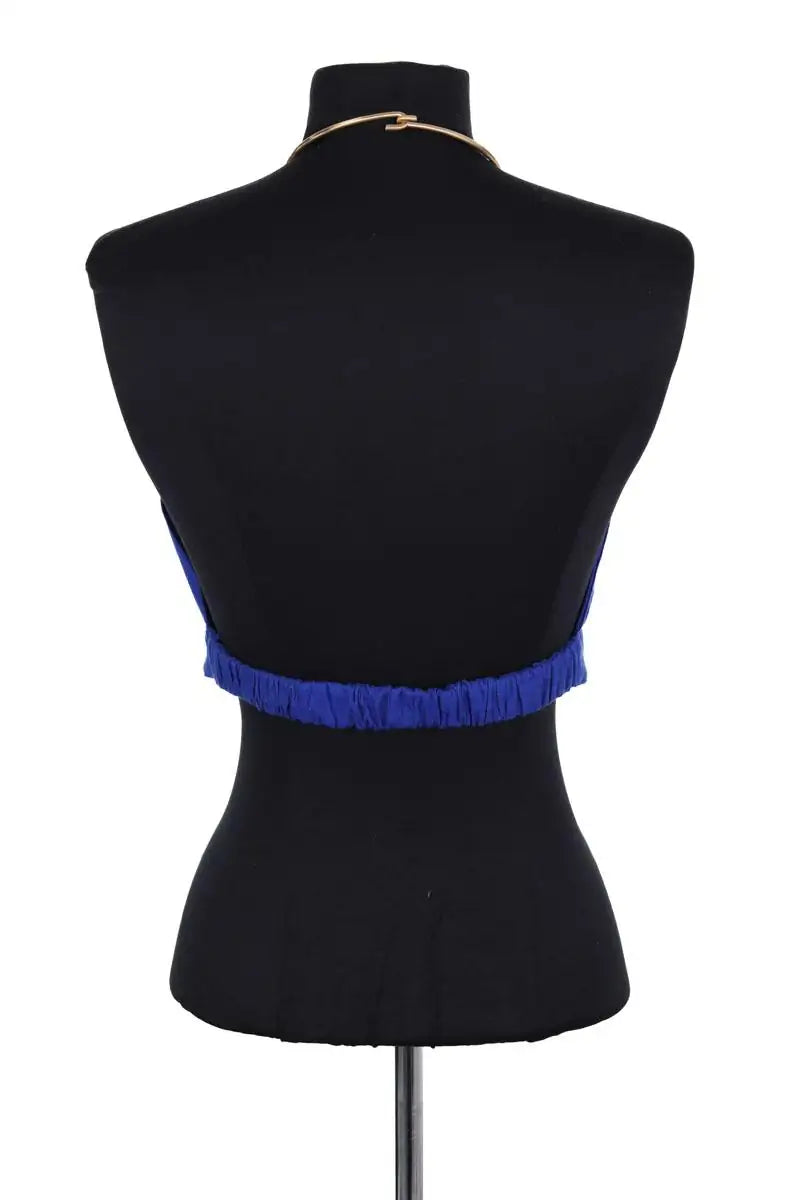 Top sans manche Cult Gaia Bleu en Lin
