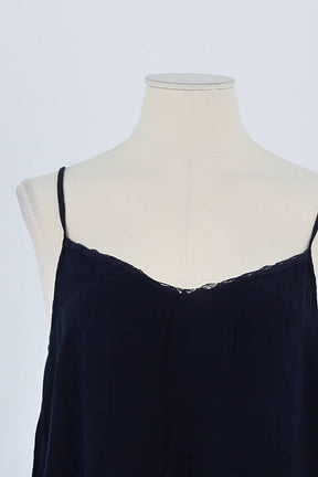 Top sans manche Des Petits Hauts Marine en Viscose