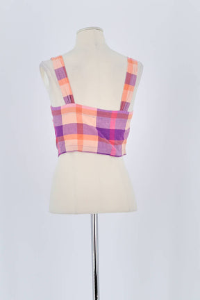Top sans manche Des Petits Hauts Rose en Coton