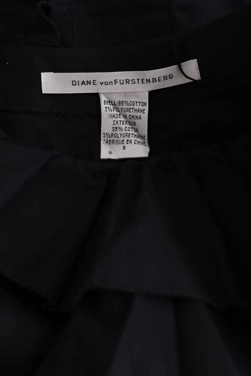 Top sans manche Diane Von Furstenberg Noir en Coton