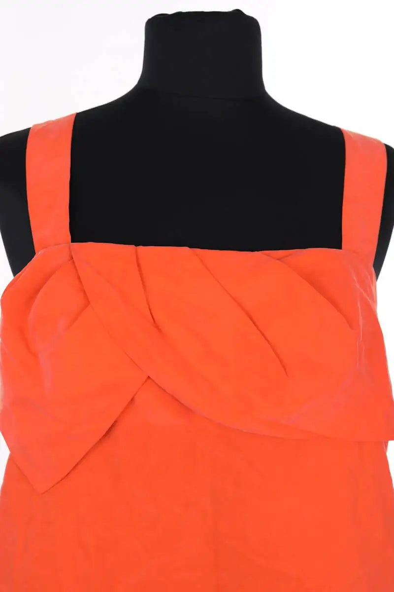 Top sans manche Diane Von Furstenberg Orange en Soie
