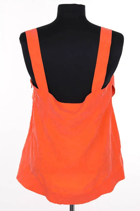 Top sans manche Diane Von Furstenberg Orange en Soie
