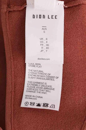 Top sans manche Dion Lee Marron en Viscose