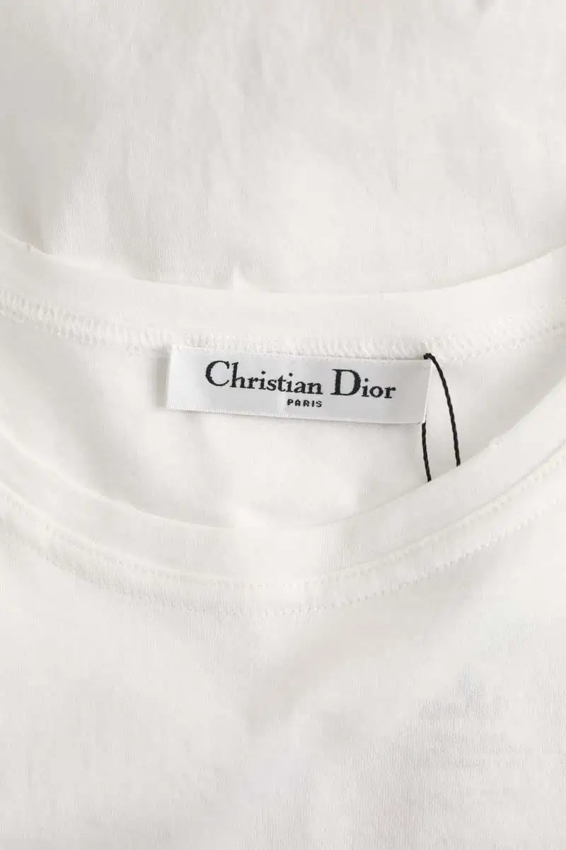 Top sans manche Dior Blanc en Coton