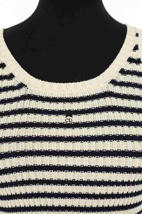 Top sans manche Dior Ecru en Coton