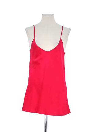 Top sans manche DMN Rose en Soie, taille L - Seconde Main