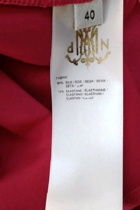 Top sans manche DMN Rose en Soie