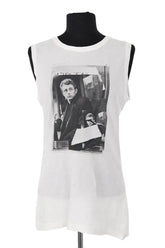 Top sans manche Dolce & Gabbana Blanc en Coton, taille M - Seconde Main