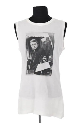 Top sans manche Dolce & Gabbana Blanc en Coton, taille M - Seconde Main
