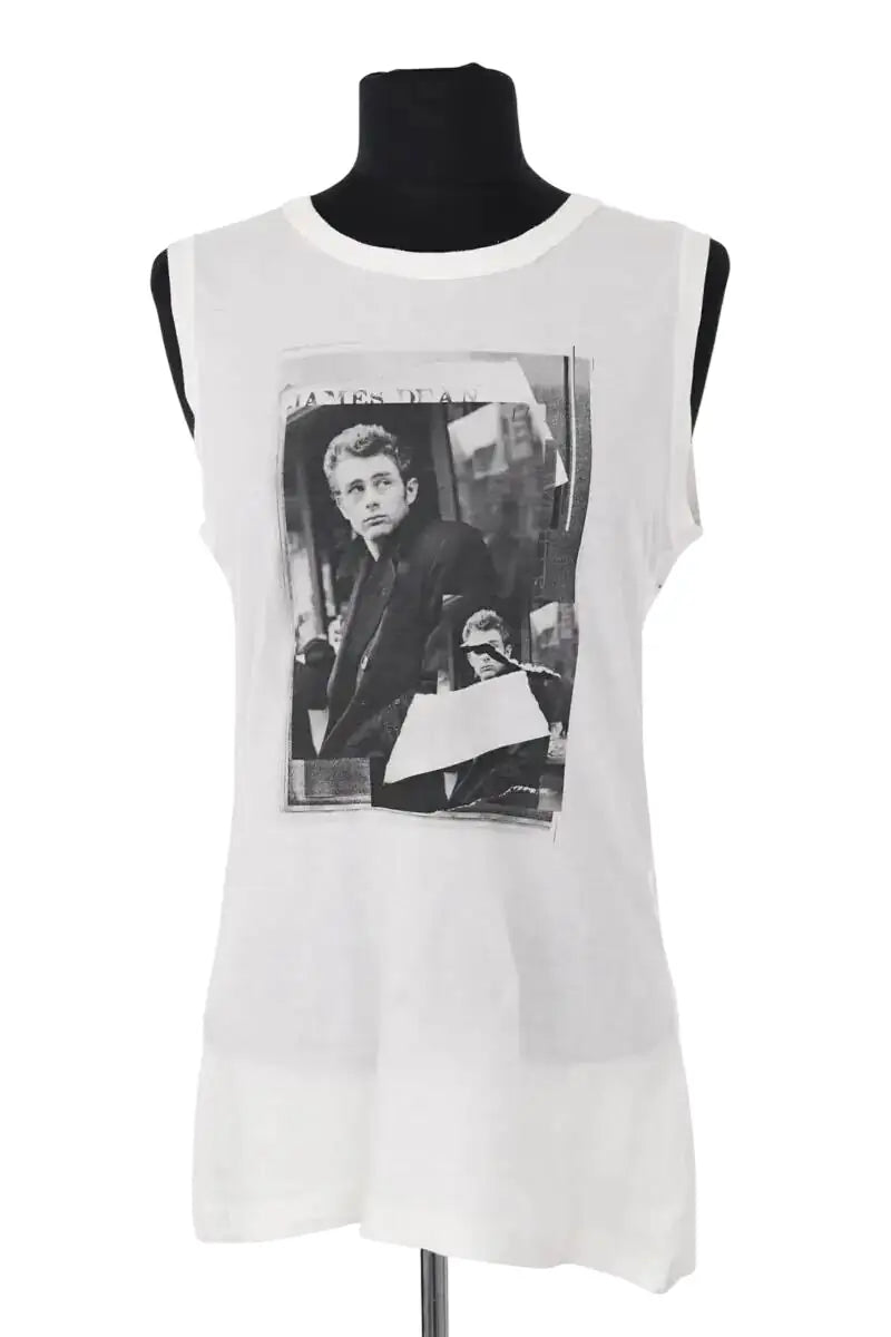 Top sans manche Dolce & Gabbana Blanc en Coton, taille M - Seconde Main