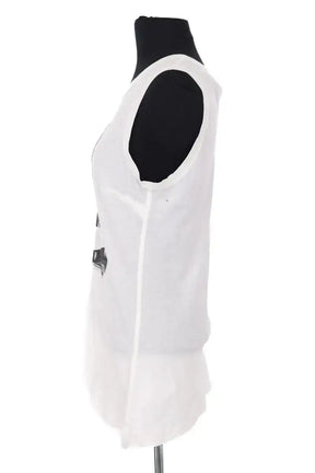 Top sans manche Dolce & Gabbana Blanc en Coton