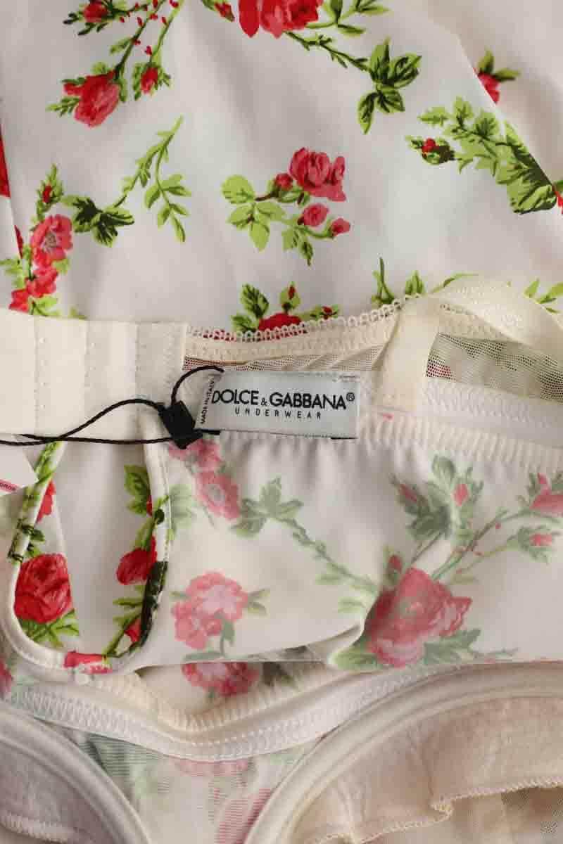 Top sans manche Dolce & Gabbana Blanc en Polyamide