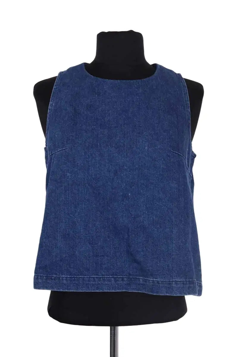 Top sans manche Elise Chalmin Bleu en Coton, taille XS - Seconde Main